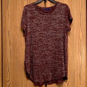 Maroon and Silver Dress Top